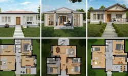 2+1 Tek Katlı Müstakil Ev Planları