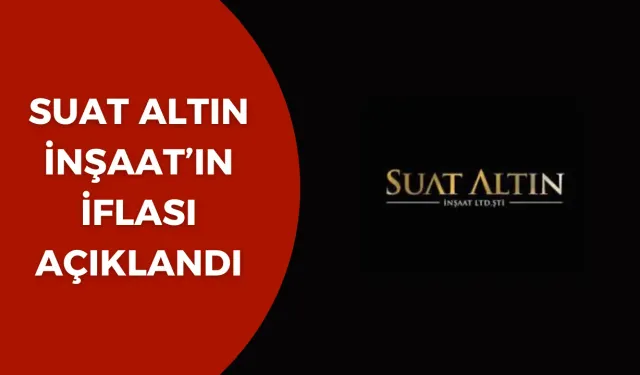 Kayseri'de Suat Altın İnşaat'ın iflası açıklandı