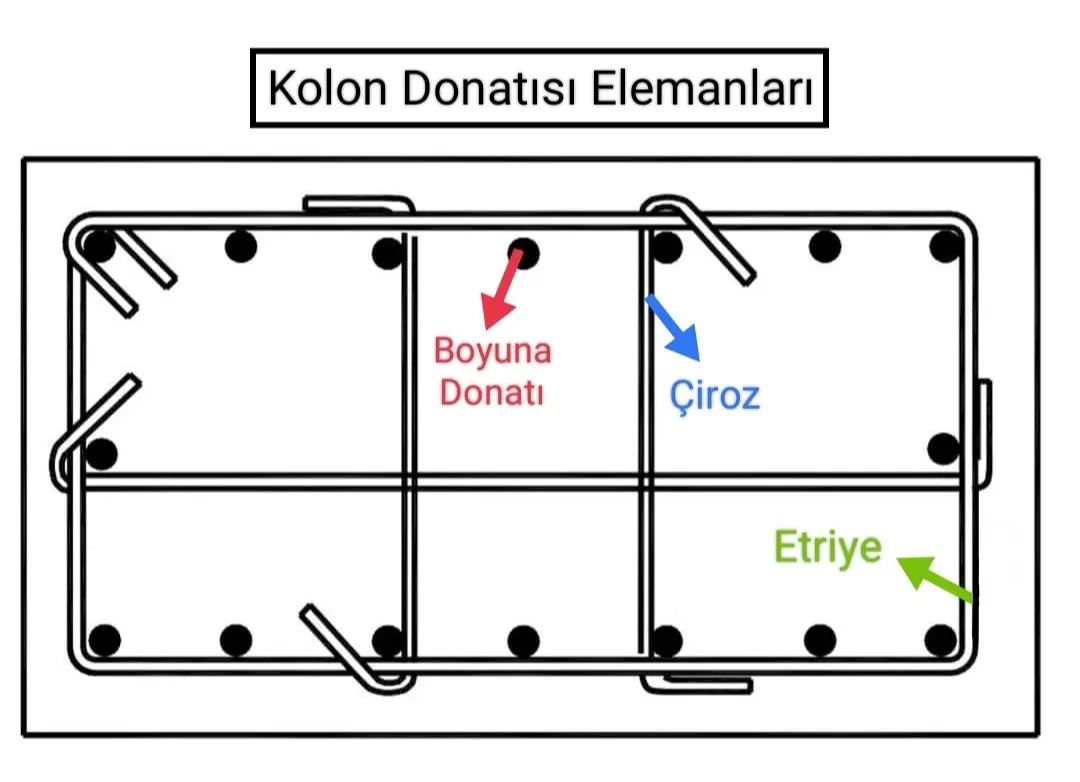 Kolon donatisi elemanları