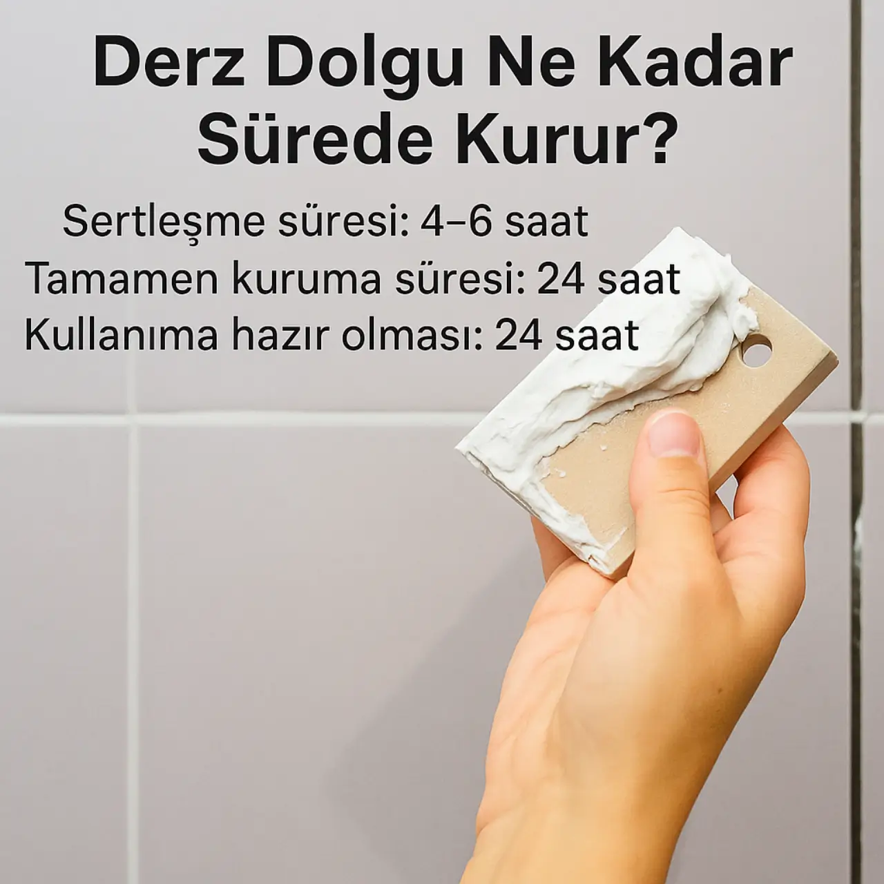 Derz Dolgu Kuruma Sureleri