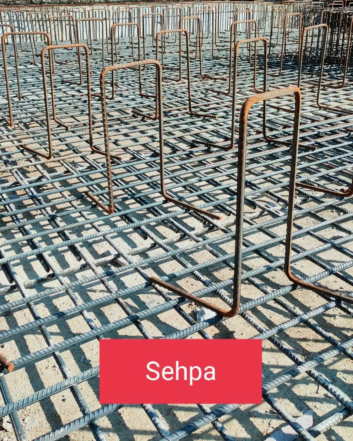 Döşemede sehpa donatısı