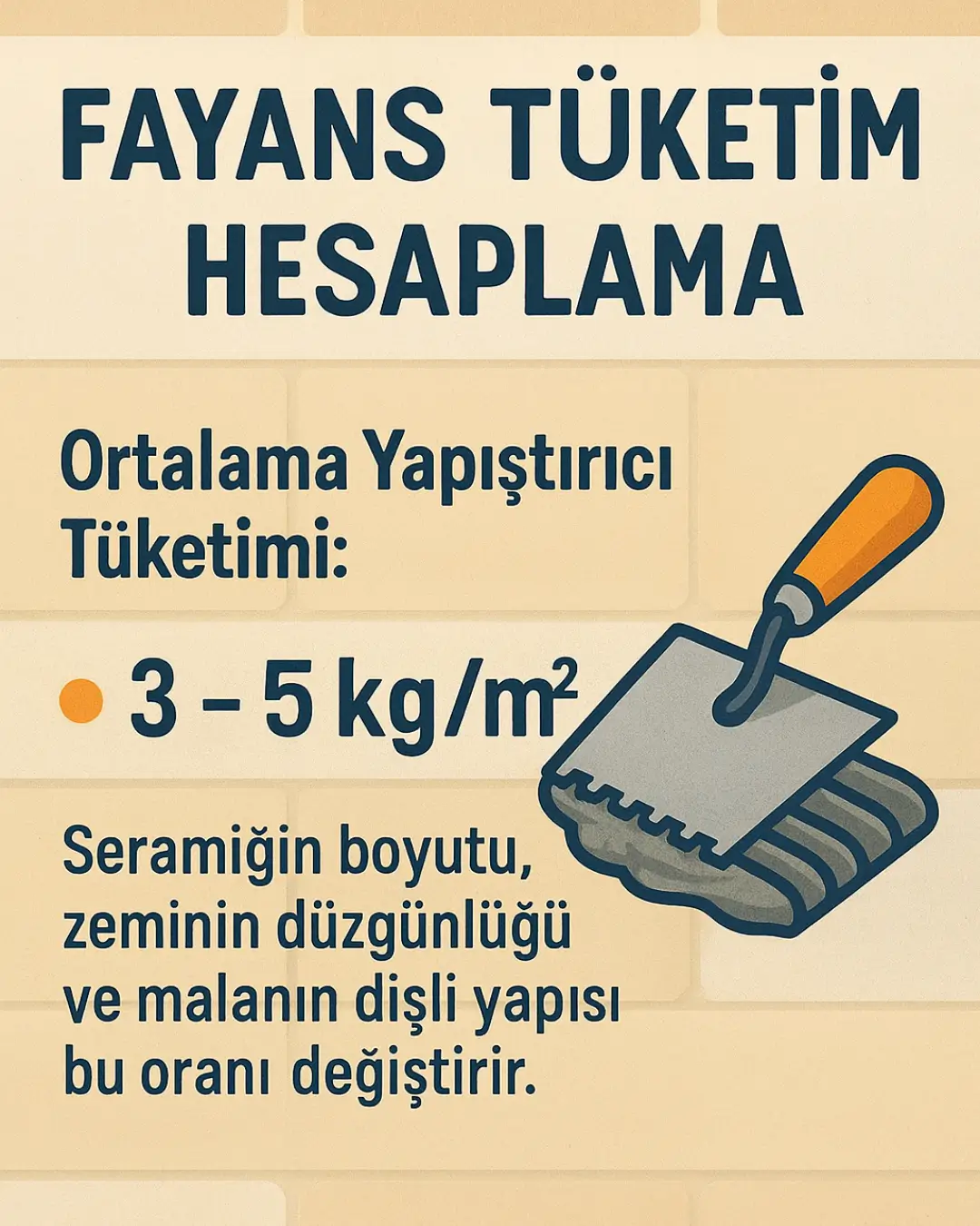 Fayans Tuketim Hesaplama