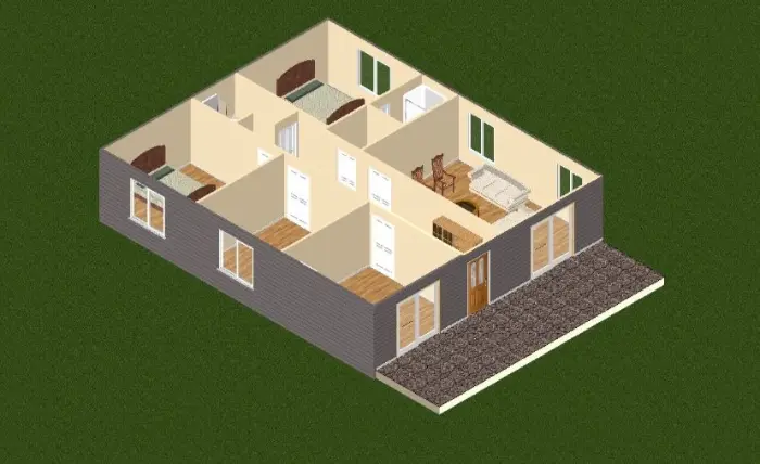 165 M² Çelik Ev Tasarımı 1