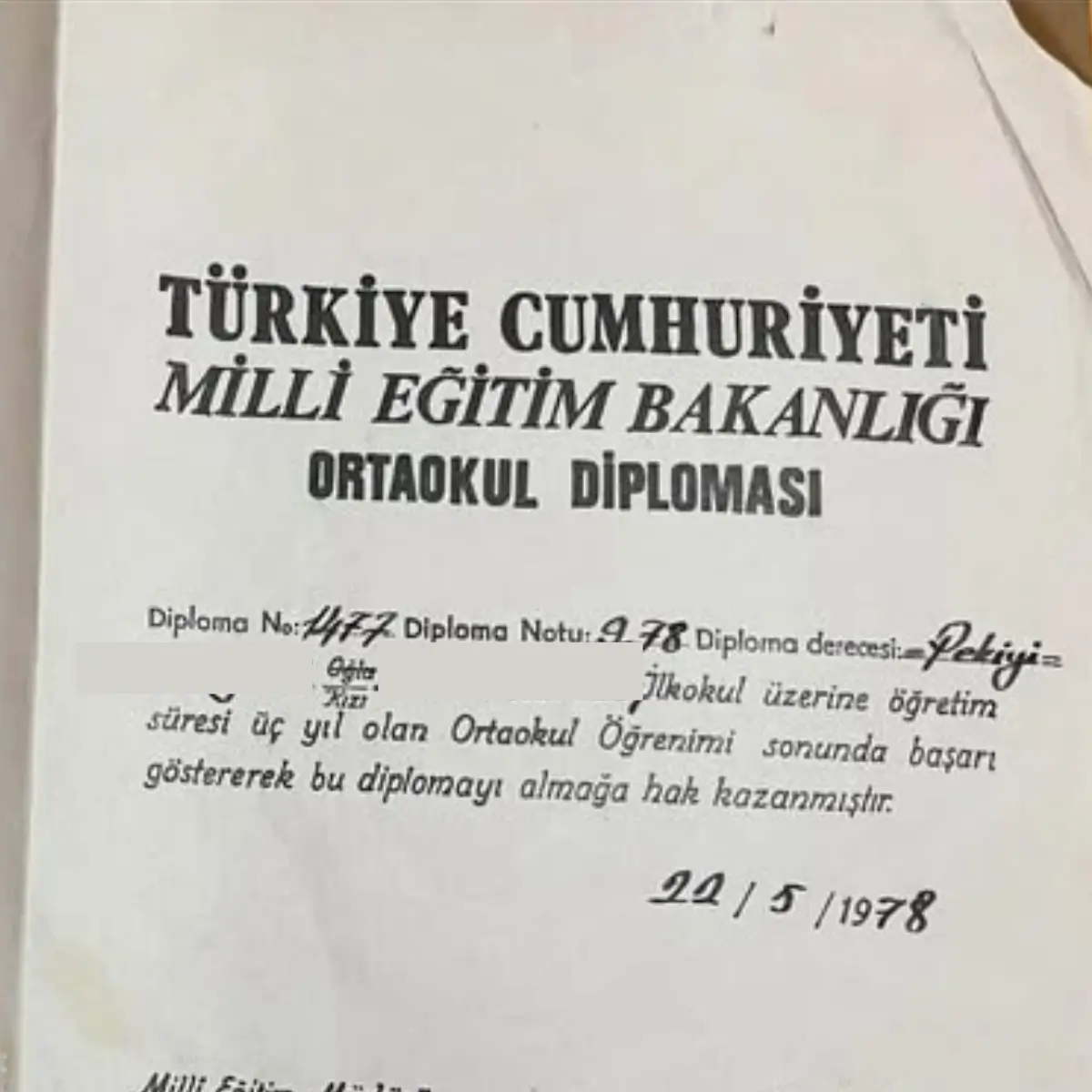 Ortaokul Diplomasi