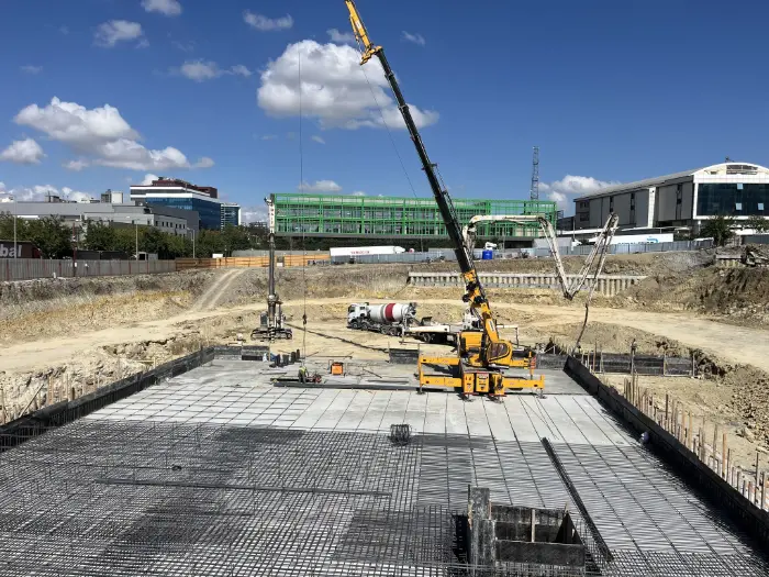 Toki Temel Betonu Dökümü